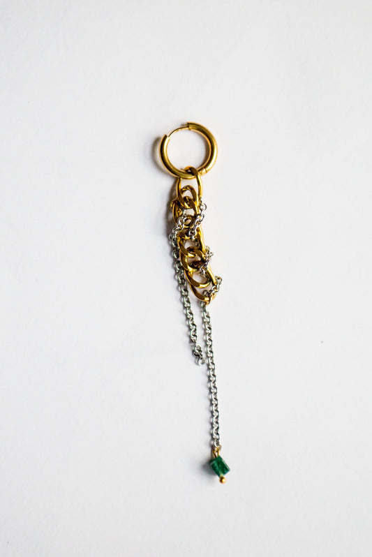 Mono boucle maillons en cascade