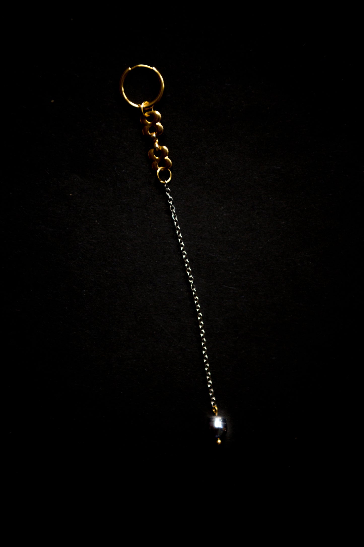 Mono Boucle Pendule Nacre Nuit